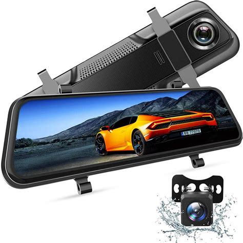 VanTop H609 Dash Camera 1080P Mirror Dual Dash Cam, 10" IPS Full Touch ...