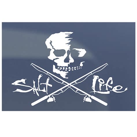 Salt Life | Stickers and Decals All - Skull & Poles Decal | Salt life ...