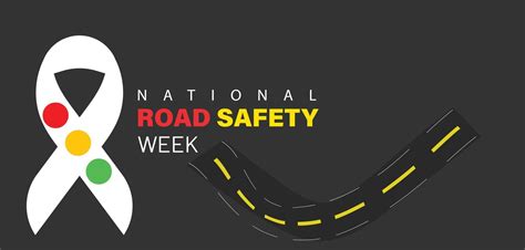 National Road safety week. Template for background, banner, card ...