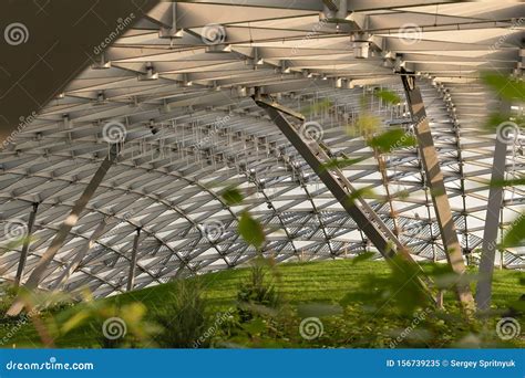 Glass Domed Roof of the Botanical Garden Stock Image - Image of house ...