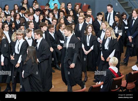 Oxford University graduation ceremony in the Sheldonian Theatre, August ...