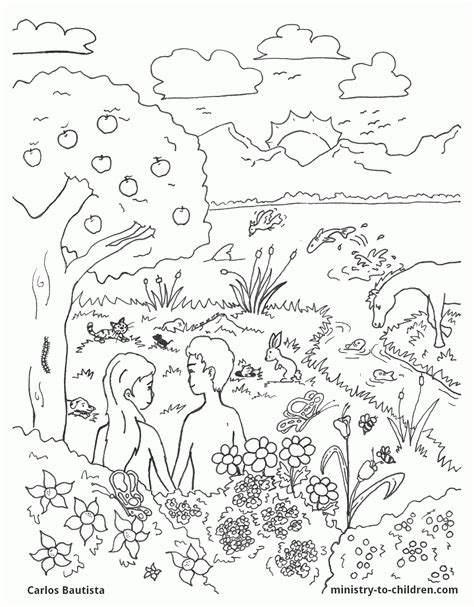 Free Printable Coloring Pages Of Creation Story - Coloring Home