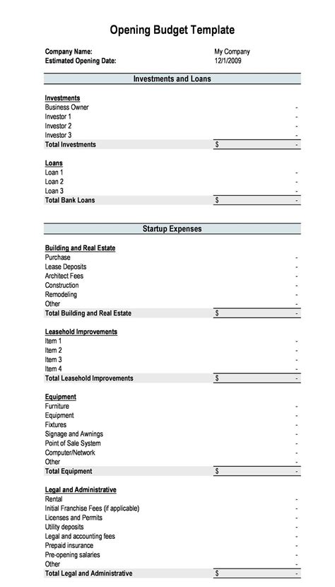 Law Firm Budget Template