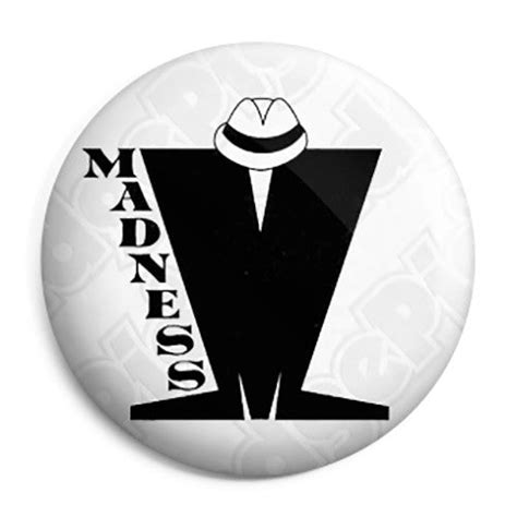 Madness - M Logo Button Badge, Fridge Magnet, Key Ring | BadgePig.co.uk