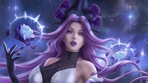 syndra, withered rose, lol, league of legends, game, art, 4k, HD ...