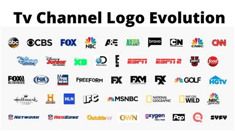 Tv Channel Logo Evolution Discovery, Disney, NBC, Cartoon Network Etc ...