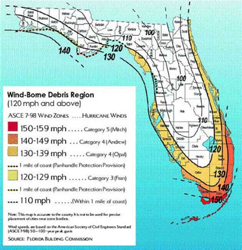 Wind Zone Map Florida - Florida State Fairgrounds Map