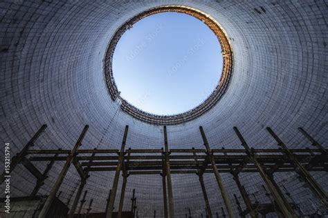 Inside the Chernobyl Nuclear Power Station cooling tower, Chernobyl ...