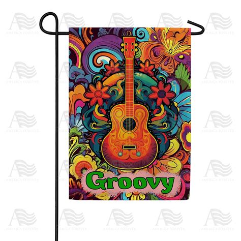 Groovy Guitar Garden Flag – Just For Fun Flags