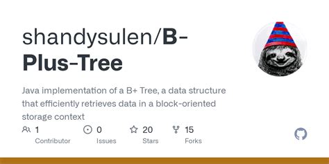 GitHub - shandysulen/B-Plus-Tree: Java implementation of a B+ Tree, a ...