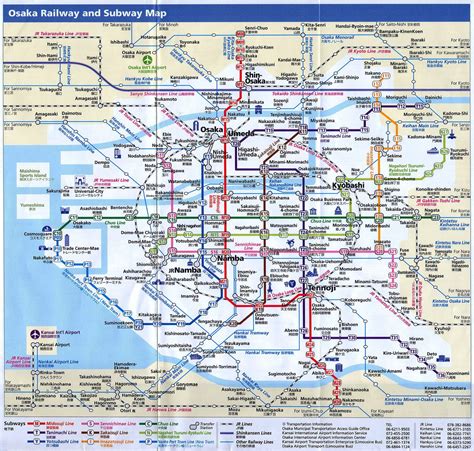 osaka subway... | Train map, Subway map, Japan train