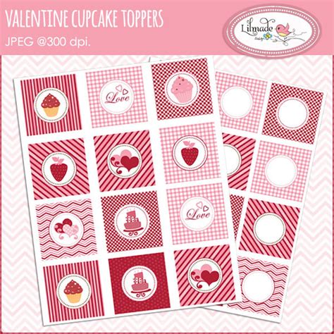 Valentine Cupcake Toppers, Valentine Printables, Valentine Party ...