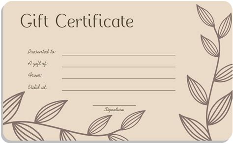 12+ Free Gift Certificate Templates & Examples - Word Excel Formats