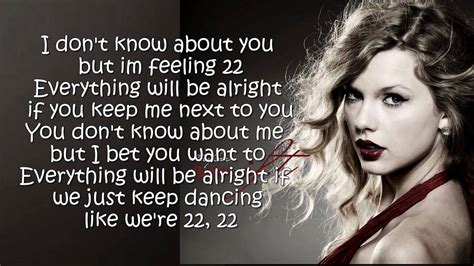 Taylor Swift 22 Lyrics