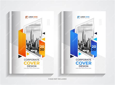 Premium Vector | Minimal Professional Corporate Book Cover Design Set