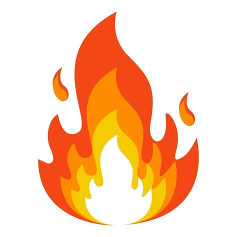 Vector illustration of fire symbol. Vector design 5413028 Vector Art at ...