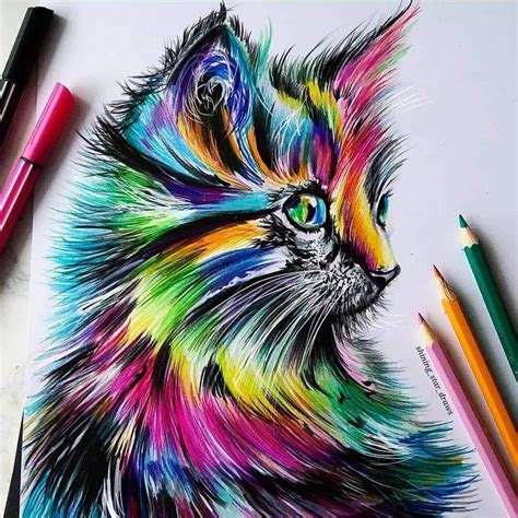 Cool Rainbow Drawing - coloring earth