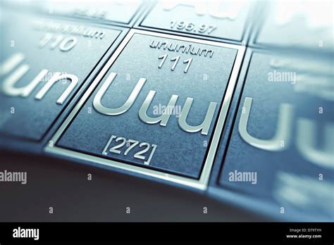 Ununium Chemical Element Stock Photo - Alamy