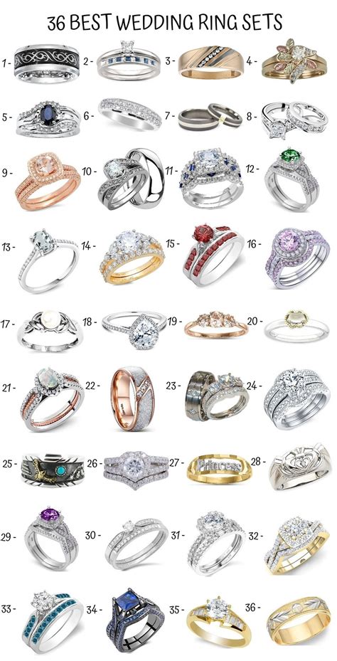 wedding ring sets | Types of wedding rings, Wedding ring bands, Wedding ...