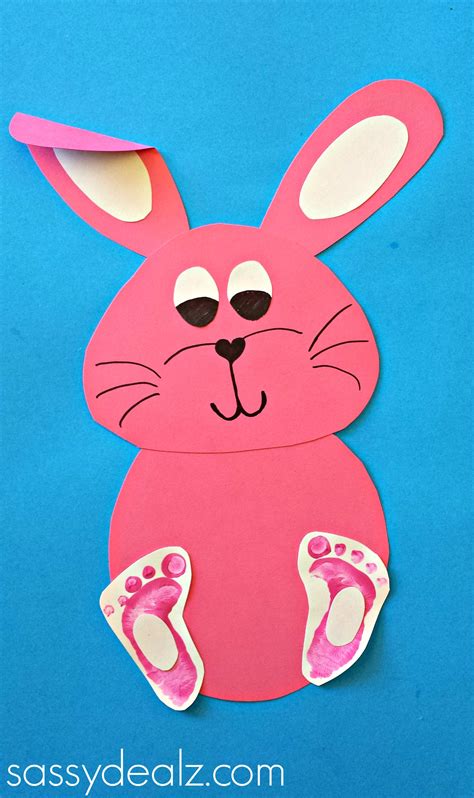 Bunny Footprint Craft For Kids - Crafty Morning