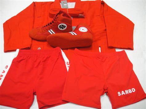 AF Sambo Single Uniform Set (Red) - Absolute Force - - Boxing, Karate ...