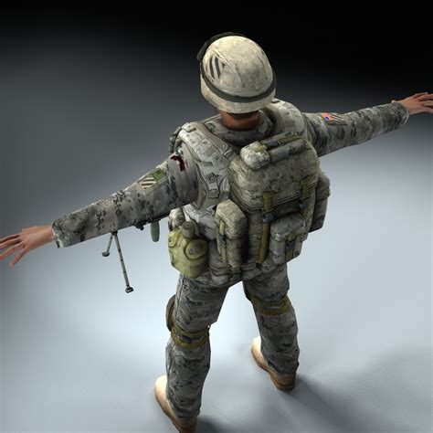 army infantry 3d model