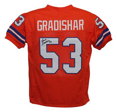 Randy Gradishar Autographed/Signed Denver Broncos Orange XL Jersey JSA ...