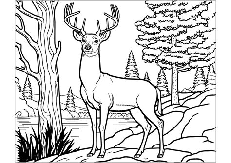 Deer Coloring Page