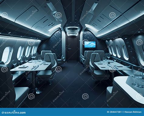 Futuristic Luxurious Corporate Plane Interior Design. Ai Generated ...