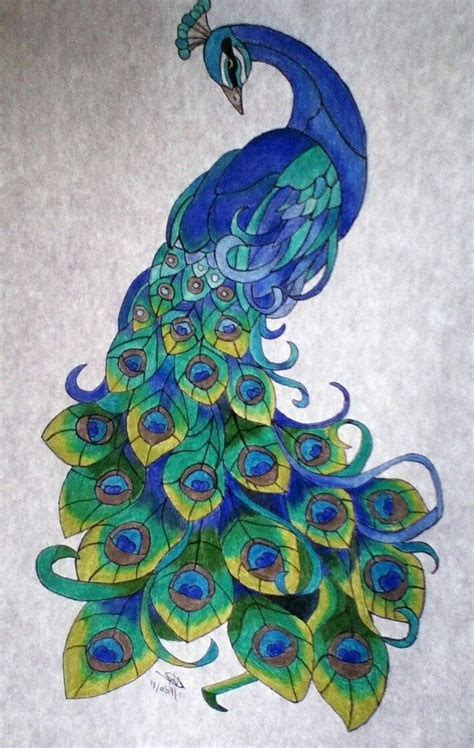 Pin by Le Anne Culver on Draw/doodle/sketch in 2023 | Peacock drawing ...