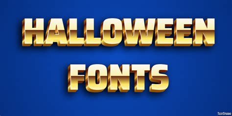 Halloween Fonts Text Effect and Logo Design Font