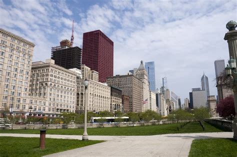 Park in Chicago stock image. Image of blue, city, chicago - 19682023