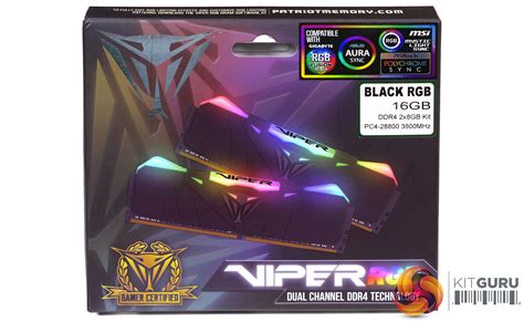 Patriot Viper RGB 16GB DDR4-3600MHz Review | KitGuru