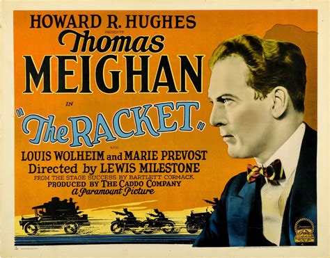 Howard Hughes' The Racket. 1928 | Classic movie posters, Silent film ...