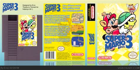 Super Mario Bros. 3 NES Box Art Cover by Ervo