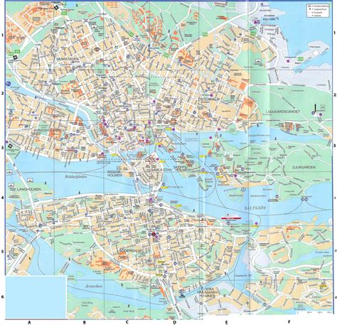 stockholm karta Stadtplan karte - Europa Karta