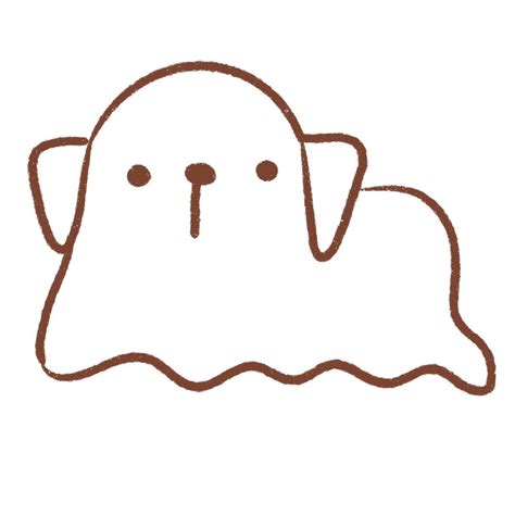 How to Draw a Cute Ghost Dog – Easy Step by Step - Draw Cartoon Style!