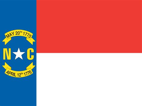 North Carolinian Flag (Flag of North Carolina) - US State