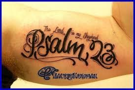 Psalm 23 Tattoo Meaning, Design & Ideas