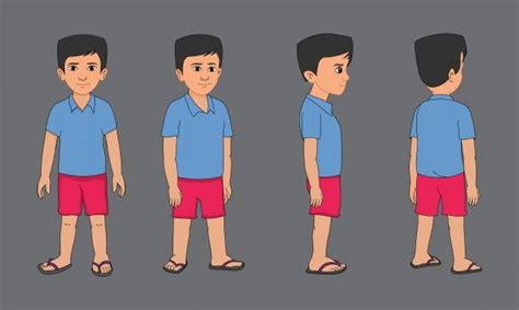 Simple Character, Boy Character, Character Poses, Free Cartoon ...