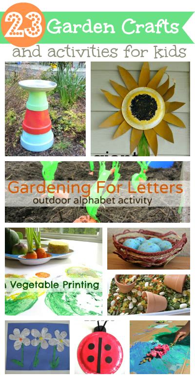 23 Garden Crafts & Activities For Kids - No Time for Flash Cards