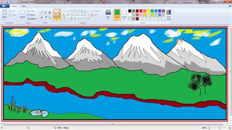 How To Draw A Landscape With Ms Paint | Images and Photos finder