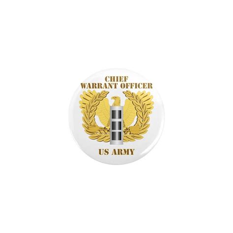 Army - Emblem - Warrant Officer CW3 Mini Button by AAAVG