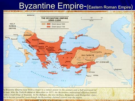 Byzantine Empire-(Eastern Roman Empire) 1000-1100 | Kartographie ...