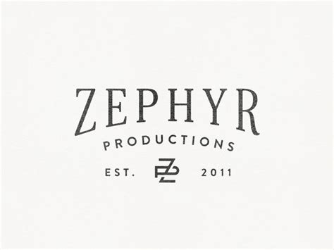 Zephyr Productions Logo | Hand lettering logo design, Clean logo design ...