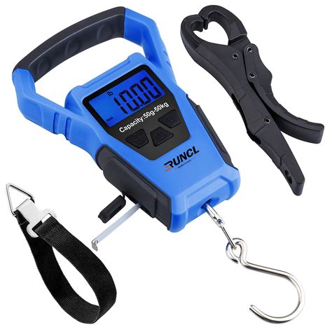 Buy RUNCL Waterproof Fishing Scale with Lip Gripper, Digital Hanging ...