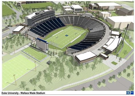 Photos: Duke reveals renovation project to Wallace Wade Stadium ...