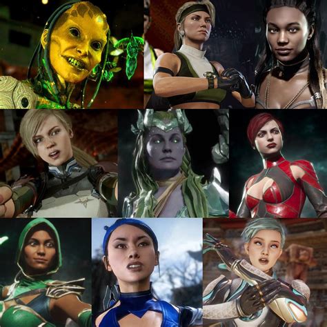 All of the mk11 girls face’s : r/MortalKombat