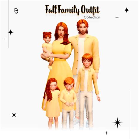 Fall Family Outfits Collection - The Sims 4 Create a Sim - CurseForge