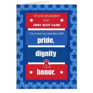 Army Boot Camp Graduation Cards | Zazzle